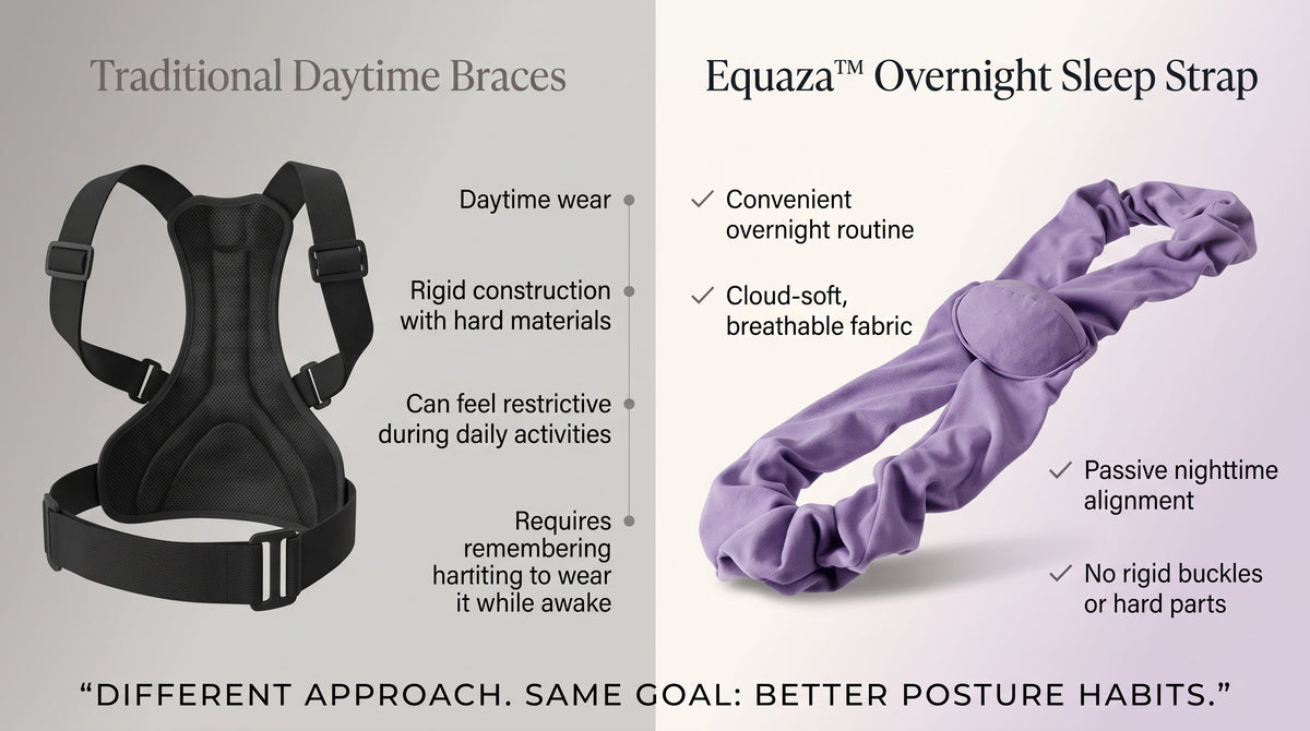 Equaza™ Overnight Posture & Shoulder Alignment Sleep Strap Equaza.com